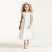 Cores diferentes à moda Baby Party Flower Girl Vestidos Padrão Kids Party Wear LF01